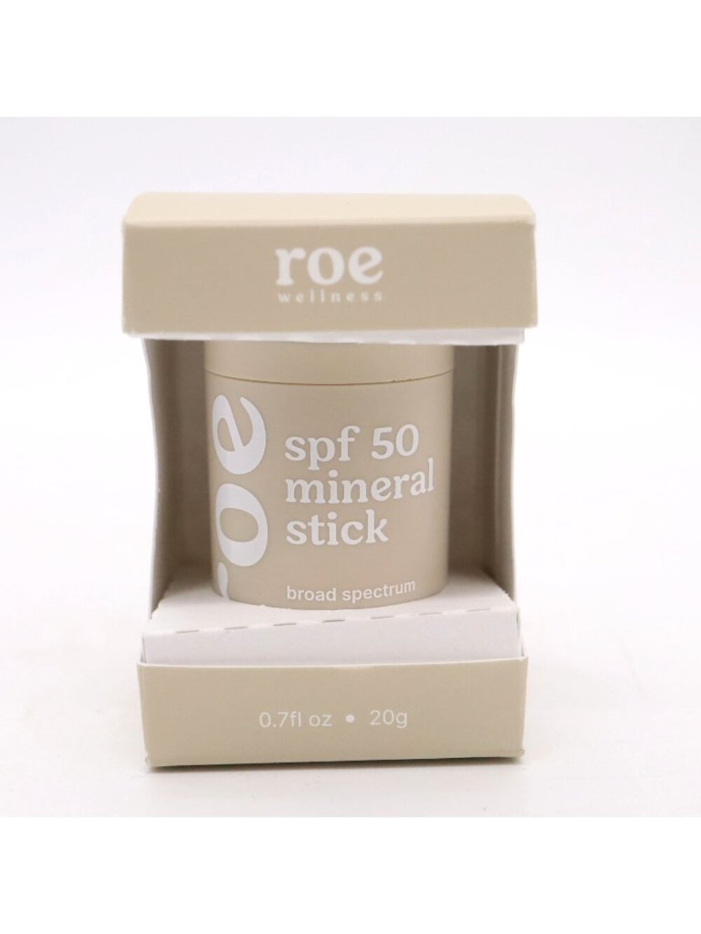 Roe Wellness SPF 50 Mineral Stick Broad Spectrum Sunscreen 0.7 Fl Exp 12/27